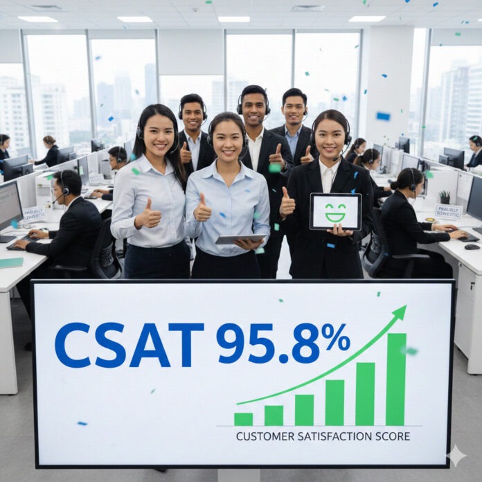 CSAT (Customer Satisfaction Score) domestic BPO