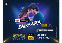 Sony MAX Brings the World Television Premiere of Saiyaara on 20 December