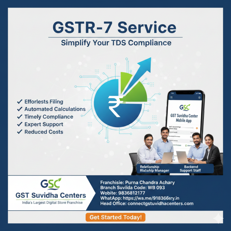 GSTR-7 Compliance Guide: Master Your TDS Obligations with GST Suvidha Center