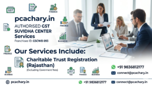 Charitable Trust Registration (Rajasthan)(Excluding Goverment fees)