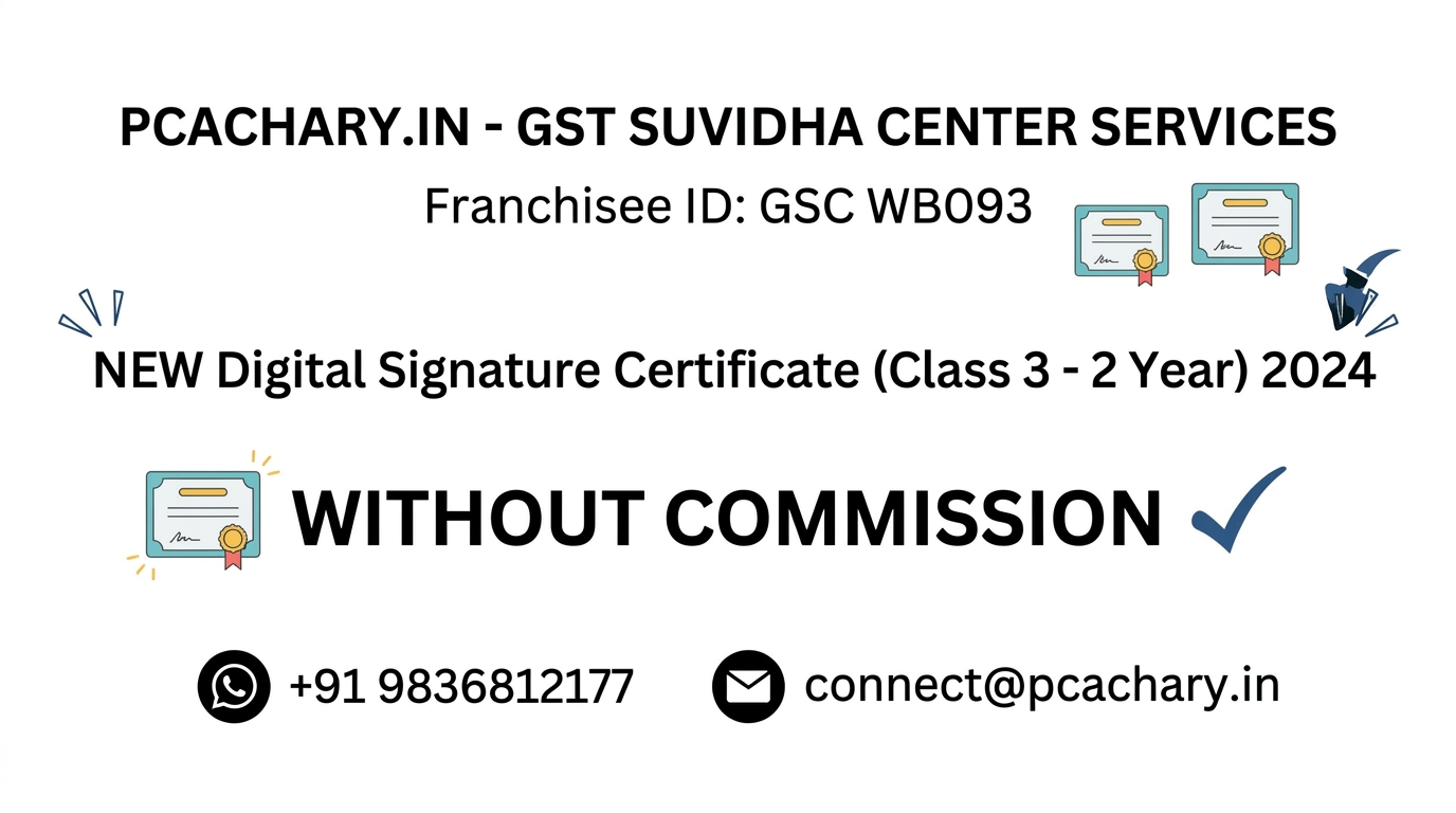 NEW Digital Signature Certificate (Class 3 - 2 Year) 2024 Without Commission