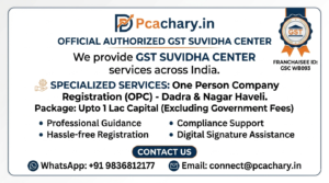 One person company-Dadra & Nagar Haveli (Upto 1 Lac Capital)(Excluding Goverment fees)