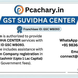 One person company-Jammu & Kashmir (Upto 1 Lac Capital)(Excluding Goverment fees)