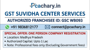One person company-Madhya Pradesh(Upto 1 Lac Capital)(Excluding Goverment fees)
