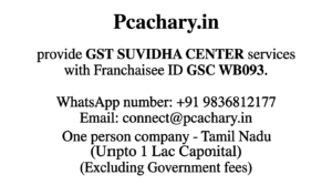 One person company-Tamil Nadu (Upto 1 Lac Capital)(Excluding Goverment fees)