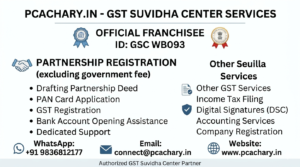 Partnership Registration( excluding govt. fee )