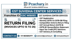 Return Filling ( invoices upto 15 to 25)