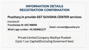 Private Limited Company-Madhya Pradesh (Upto 1 Lac Capital)(Excluding Goverment fees)