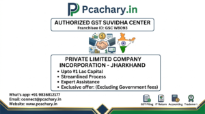 Private Limited Company-Jharkhand (Upto 1 Lac Capital)(Excluding Goverment fees)
