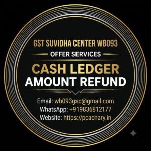 Cash Ledger amount refund Cash Ledger amount refund