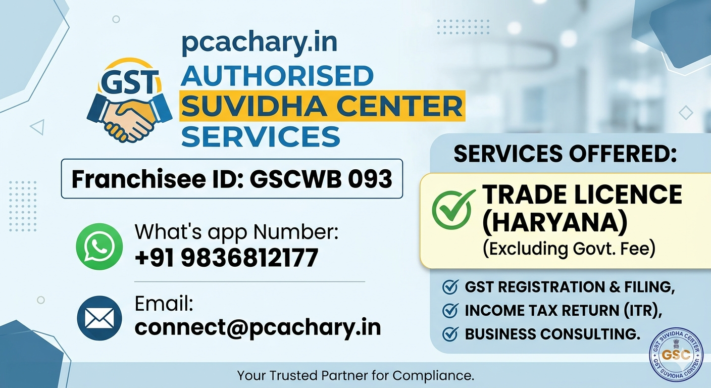 Trade Licence (Haryana) excluding Govt. Fee