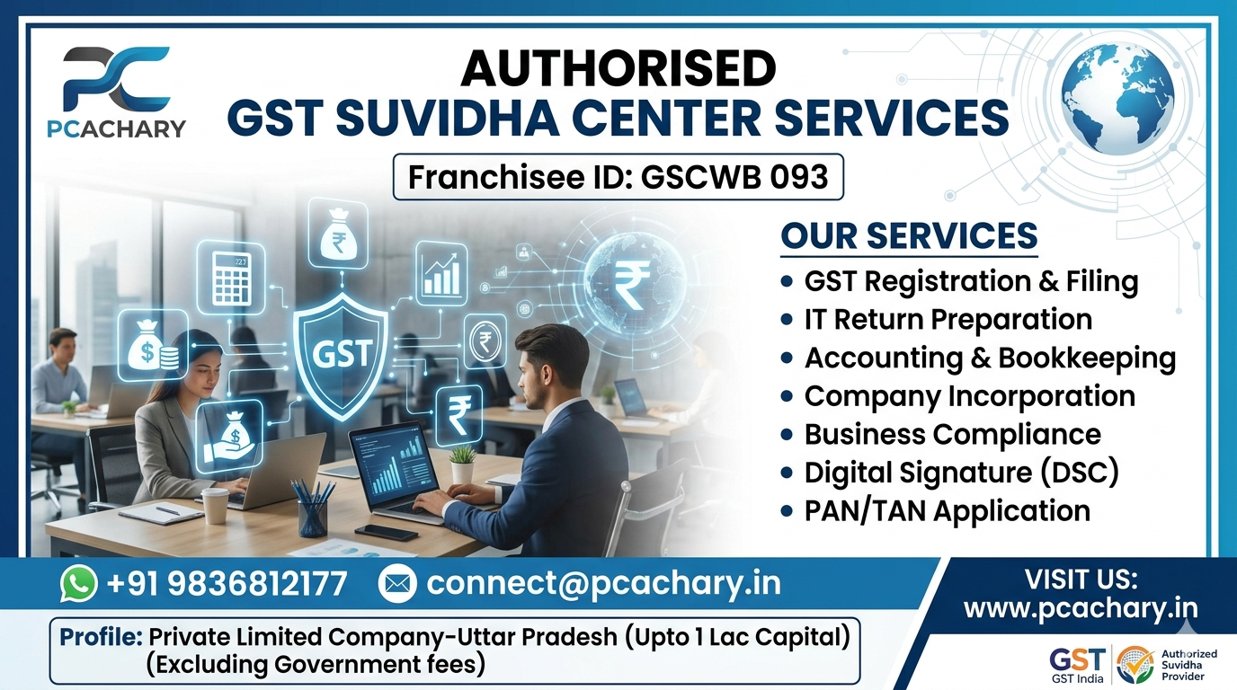Private Limited Company-Uttar Pradesh (Upto 1 Lac Capital)(Excluding Goverment fees)