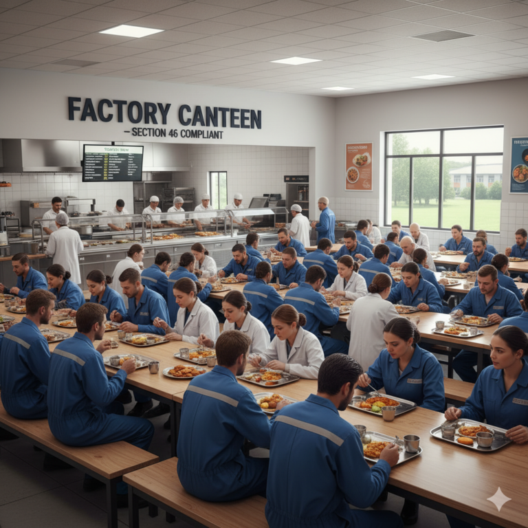 Section 46: Canteens (usually for factories with 250+ workers).