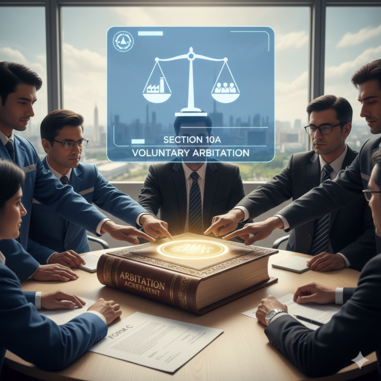 Section 10A: Voluntary reference of disputes to Arbitration.