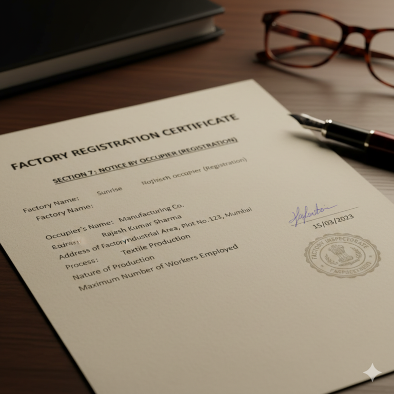 Section 7: Notice by Occupier (Registration).