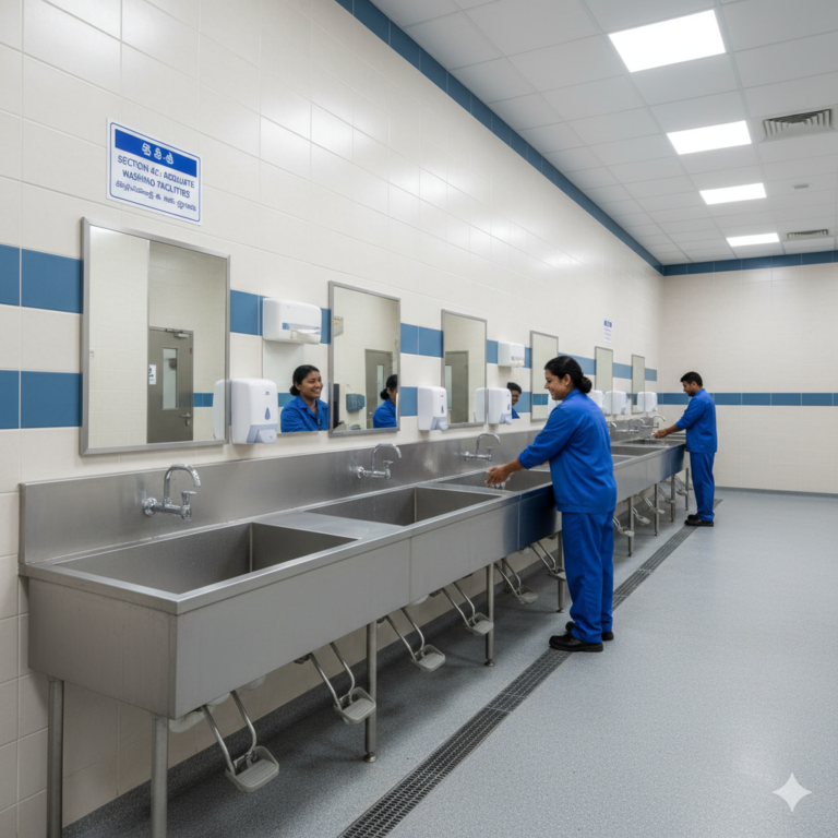 Section 42: Washing facilities.