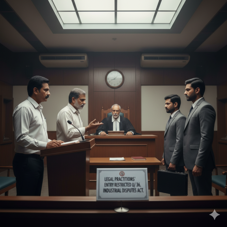 Section 36: Representation of parties (Legal practitioners’ restricted entry).