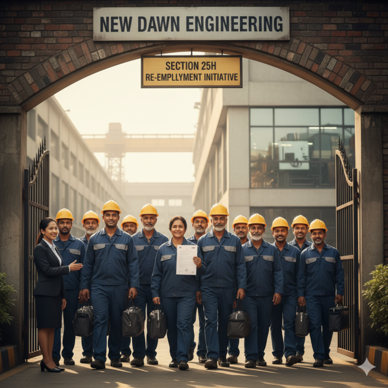 Section 25H: Re-employment of retrenched workmen.