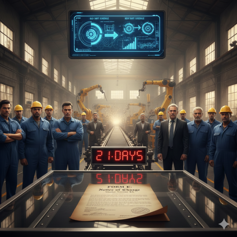 Section 9A: Notice of change (Employers must give 21 days’ notice before changing service conditions).