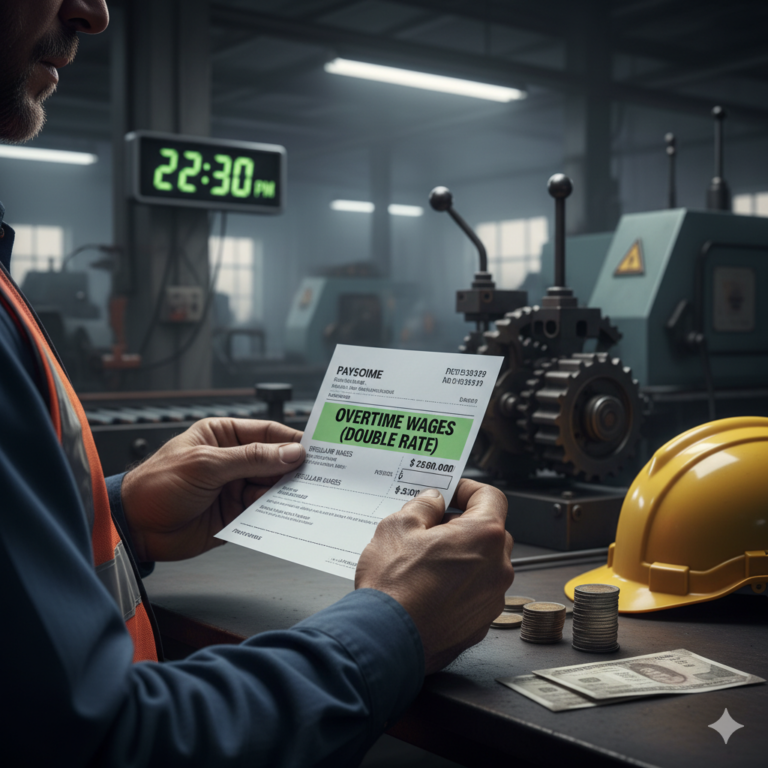 Section 59: Extra wages for overtime (Double the ordinary rate).