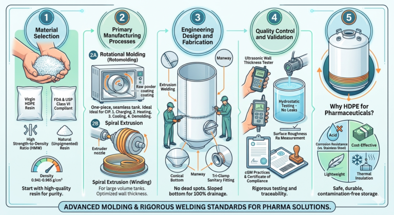 Comprehensive Guide to the Production of HDPE Tanks for the Pharmaceutical Industry