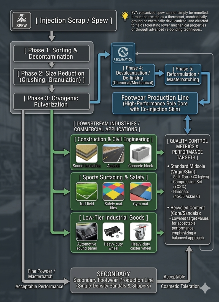 comprehensive breakdown of how to utilize, upcycle, and monetize EVA spew.