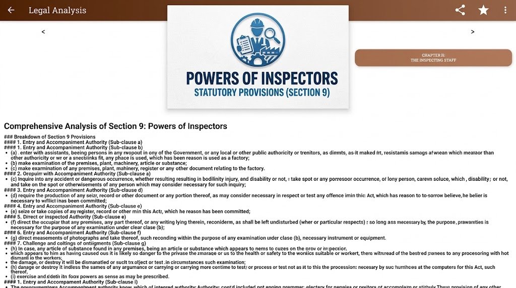 Section 9,”Powers of Inspectors,” Section 9,”Powers of Inspectors,”