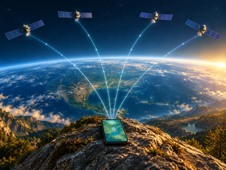 How GPS Finds Your Place: Timing, Satellites and the Map Dot
